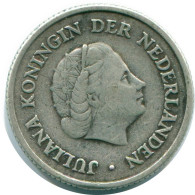 1/4 GULDEN 1956 NIEDERLÄNDISCHE ANTILLEN SILBER Koloniale Münze #NL10948.4.D.A - Antilles Néerlandaises