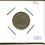 10 CENTIMES 1901 LUXEMBOURG Pièce #AR676.F.A - Luxemburgo