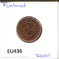 5 EURO CENTS 2001 FINNLAND FINLAND Münze #EU436.D.A - Finlandía