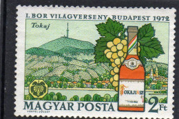 1972 Ungheria - Giornata Mondiale Del Vino - Budapest - Usado