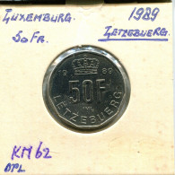 50 FRANCS 1989 LUXEMBOURG Pièce #AT252.F.A - Lussemburgo