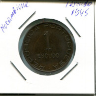 1 ESCUDO 1945 PORTUGAL Münze #AN691.D.A - Portogallo