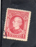 1939 Slovacchia - Andrej Hlinka II - Used Stamps