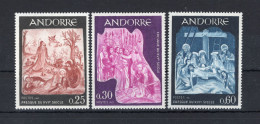 1967 ANDORRA FRANCESE SET MNH ** 184/186 Sain Jean De Caselles - Ongebruikt