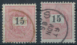 1898. Black Number Krajcar 15kr Stamps - ...-1867 Voorfilatelie