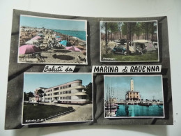 Cartolina Viaggiata "Saluti Da Marina Di Ravenna" Vedutine  1959 - Ravenna