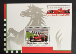 2001 - Ferrari - Campione Del Mondo 2000 - Euro 2,58 Foglietto Nuovo - Blocks & Sheetlets