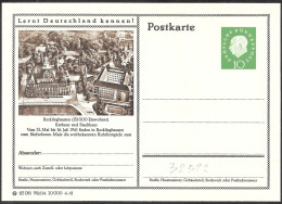 Germania/Germany/Allemagne: Intero, Stationery, Entier, Municipio, Town Hall, Hôtel De Ville - Other & Unclassified