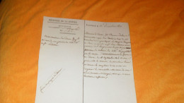 LOT 3 DOCUMENTS ANCIENS DE 1810 ET 1812../ MINISTERE DE LA JUSTICE. DIVISION..A ETUDIER ATTRIBUTION D'UNE PENSION ?.. - Historical Documents