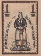 1 MARK 1921 Stadt DELBRÜCK Westphalia UNC DEUTSCHLAND Notgeld Banknote #PA427 - Lokale Ausgaben