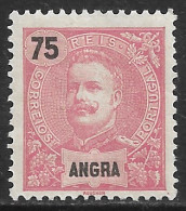 Angra – 1897 King Carlos 75 Réis Mint Stamp - Angra