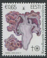 Estonia:Unused Stamp Mushroom, Gyromitra Esculenta, 2018, MNH - Estonia