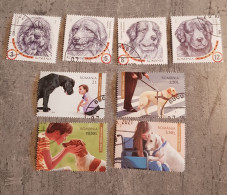 ROMANIA DOGS 2 SETS USED - Usati