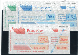 P3037- ITALIA REPUBBLICA POSTA CELERE 1/3 NUOVI PERFETTI - 1991-00: Mint/hinged