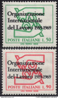 1969 - ITALIA REUBBLICA - ORGANIZZAZIONE INTERNAZIONALE DEL LAVORO  - SERIE COMPLETA 2 VALORI  - NUOVO - 1961-70:  Nuovi