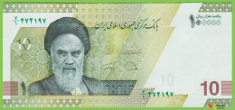 Voyo IRAN 10 Toman / 100000 Rials ND/2021 P163a B301a ٧/١ UNC - Irán