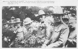 U.S. Soldiers - The Sammies Were Literally Covered With Flowers - Patriotic