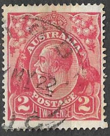 AUSTRALIA - 1914 - GIORGIO V - 2 D - FIL. III - USATO ( YVERT 26 - MICHEL 35) - Usados