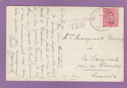 CARTE POSTALE DE MONT SUR MARCHIENNE POUR LE SEIGNAT PAR LA FERRIERE,CACHET DE CENSURE MILITAIRE,1919. - Lettres & Documents