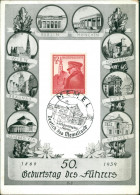 50. Geburtstag Führers, Memel,   Braunau, Wien Sonerstempel Memel 1939 - Non Classificati