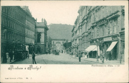 Prag Praha Ferdinandova Troda/Geschäfte Und Straßenbahn - Ferdinandsstraße 1902  - Tschechische Republik