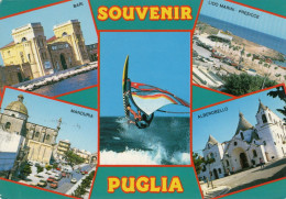 CARTOLINA  ITALIA PUGLIA SOUVENIR SALUTI VEDUTINE  Italy Postcard ITALIEN Ansichtskarten - Gruss Aus.../ Grüsse Aus...