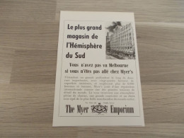 Reclame Advertentie Uit Oud Tijdschrift 1955 - The Myer Emporium à Melbourne - Advertising