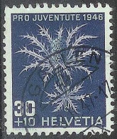 Schweiz Pro Juventute 1946: Eryngium Alpinum Zu WI 120 Mi 478 Yv 436 Mit Stempel ST.GALLEN 8.II.47 (Zu CHF 12.00) - Usados