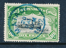 BELGIAN CONGO COB 29 PERF. 14 1/4 USED LITTLE FOLD - Gebraucht