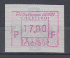 Belgien FRAMA-ATM Sonderausgabe PHILABOURSE 2000 **  - Autres & Non Classés