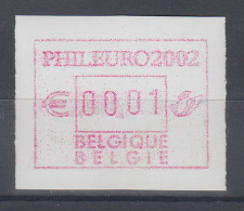 Belgien FRAMA-ATM Sonderausgabe PHILEURO 2002 **  - Altri & Non Classificati