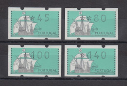 Portugal 1993 ATM Nau Mi-Nr. 7Z1 Satz 45-80-100-140 ** - Vignette [ATM]