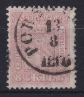 Norwegen 1863 Freimarke Wappen 8 Sk. Rosa Mi.-Nr. 9 Gest. In PORSGRUNN - Sonstige & Ohne Zuordnung
