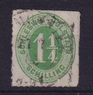 Schleswig-Holstein 1 1/4 Schilling 1866 Mi.-Nr. 9  O NEUMÜNSTER  - Schleswig-Holstein