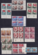 DDR 1953 Karl Marx  Mi.-Nr. 344-53  Satz 10 Werte Meist Viererblocks Echt O - Used Stamps