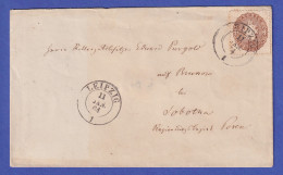 Sachsen 1864  Mi.-Nr. 18 B  Auf Brief Von Leipzig Nach Sobotka - Sachsen