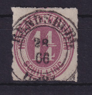 Schleswig-Holstein 1 1/4 Schilling 1866 Mi.-Nr. 22  O RENDSBURG - Schleswig-Holstein