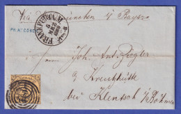 Thurn Und Taxis 9 Kr Mi.-Nr. 10 Auf Brief Von Frankfurt/M. Nach Kreuzhütte 1860 - Lettres & Documents