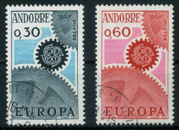 ANDORRA (FRANZ. POST) 1967 Nr 199-200 Gestempelt X9C83BE - Usati