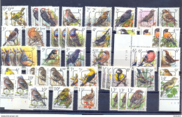 Volledige Reeks Vogels MNH Postgaaf ** Met Alle Papier - En Gomsoorten Prachtig - Typos 1986-96 (Vögel)
