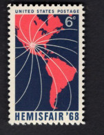 203628350 1968 SCOTT 1340 (XX) POSTFRIS MINT NEVER HINGED   - HEMISFAIR 68 - Ungebraucht