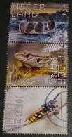 Nederland - NVPH - Xxxx - 2021 - Gebruikt - Used - Beleef De Natuur - Trio - Heideschapen, Zandhagedis En Bijenwolf - Used Stamps