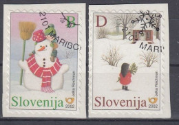SLOVENIA 413-414,used,hinged,Christmas 2002 - Slovénie