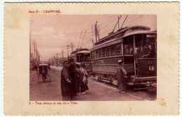 GIAPPONE - TRAM ELETTRICO IN UNA VIA A TOKIO - TOKYO - Vedi Retro - Formato Piccolo - Tokyo