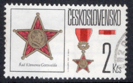 Czechoslovakia 1987 Single Stamp To Celebrate State Orders And Medals In Fine Used - Usados