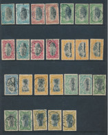 BELGIAN CONGO 1894/1900 ISSUES USED SELECTION - Usados