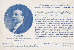 75 // VORELLI   6 Rue Théophile Gautier  / Musique / Melodies Et Chansions Du Répertoire VORELLI - Arrondissement: 16