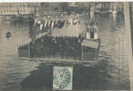 13 // MARSEILLE   Le Pont Transbordeur   Nacelle Au Dessus De L'eau / Timbre Exposition Coloniale 1906 Au Verso - Vieux Port, Saint Victor, Le Panier