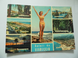 Cartolina Viaggiata "Saluti Da VIAREGGIO" Vedutine  1961 - Lucca