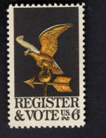 203628568 1968 SCOTT 1344 (XX) POSTFRIS MINT NEVER HINGED  - REGISTER AND VOTE - EAGLE ON ARROW - Neufs